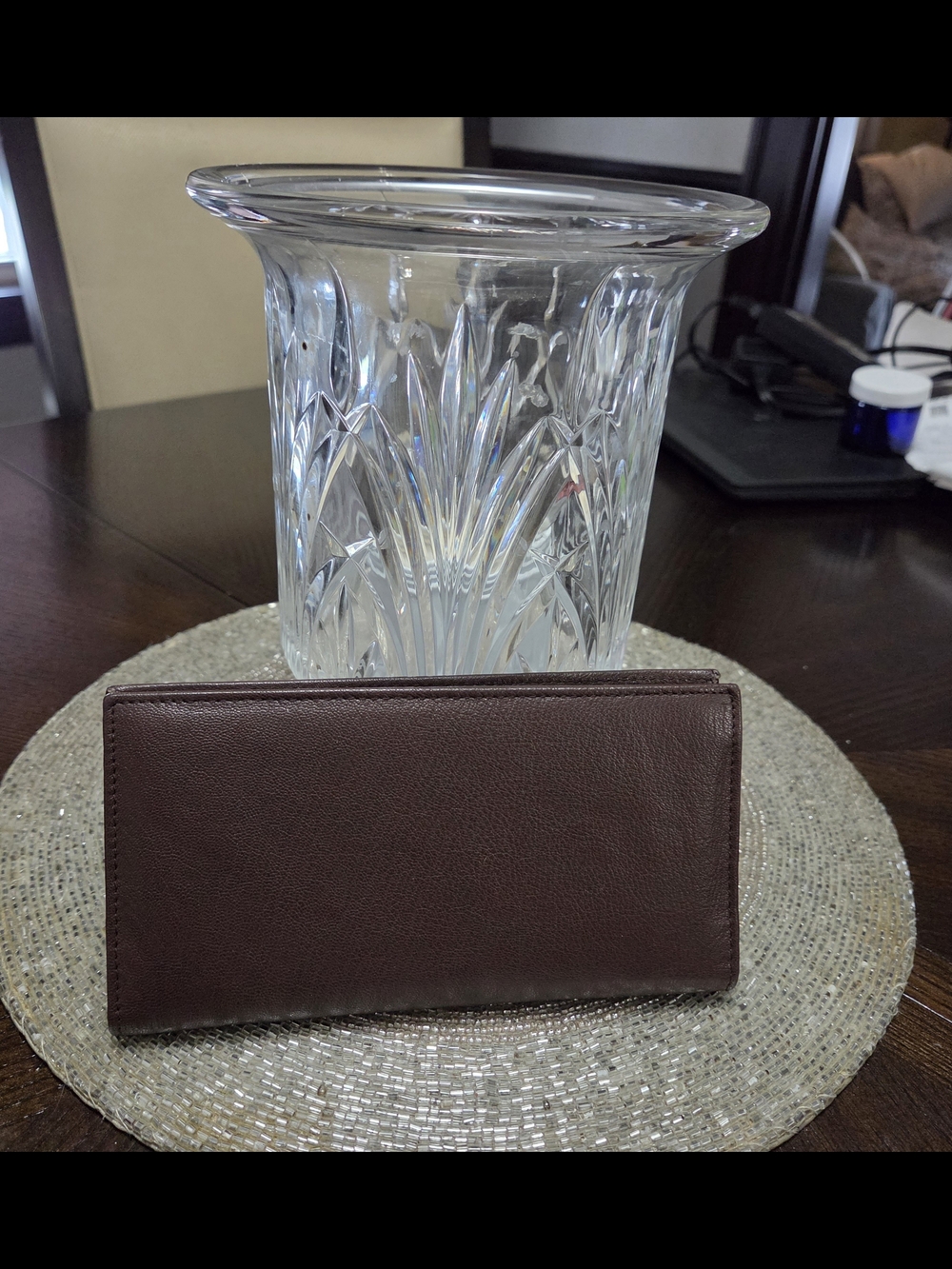 Chocolate Brown Leather Wallet- NWOT